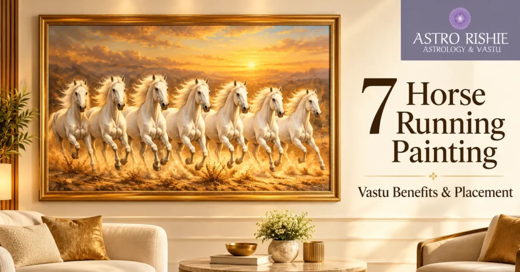 7 horse running painting